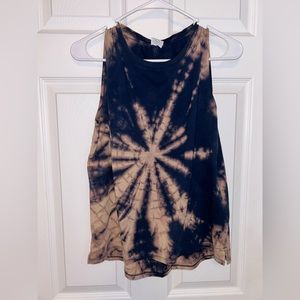 Black and tan tie dye tank from Athletic, size medium